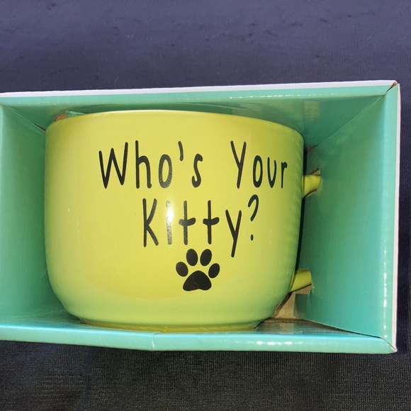 Other - Who’s your Kitty stoneware pet lover mug dishwasher and microwave safe